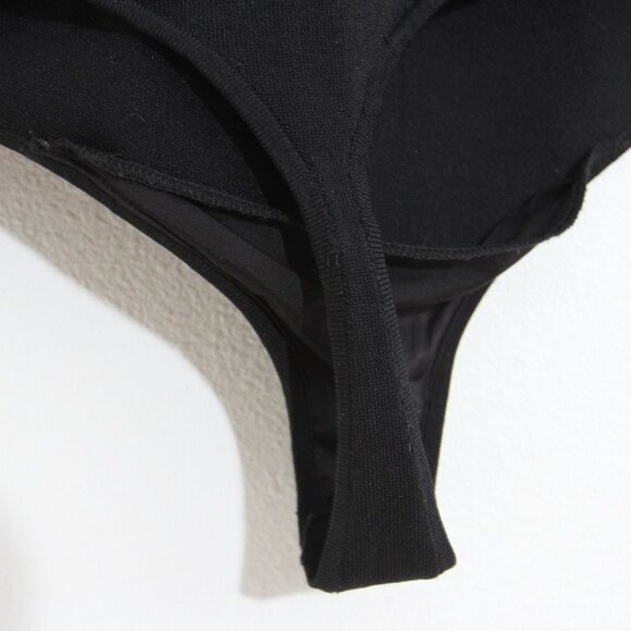 A.L.C. Marley Bodysuit Black Tank One-Piece Scoop Neck Sleeveless Size Large - Picture 9 of 16